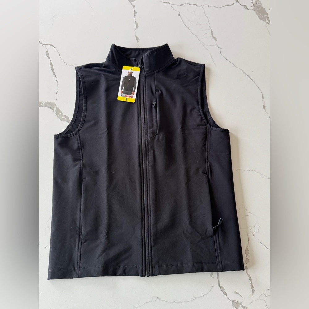 Men's Black Sleeveless Jacket